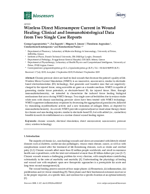 (PDF) Wireless Direct Microampere Current in Wound Healing: Clinical ...