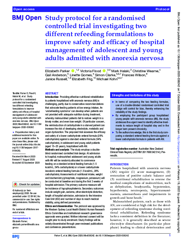 (PDF) Study protocol for a randomised controlled trial investigating ...