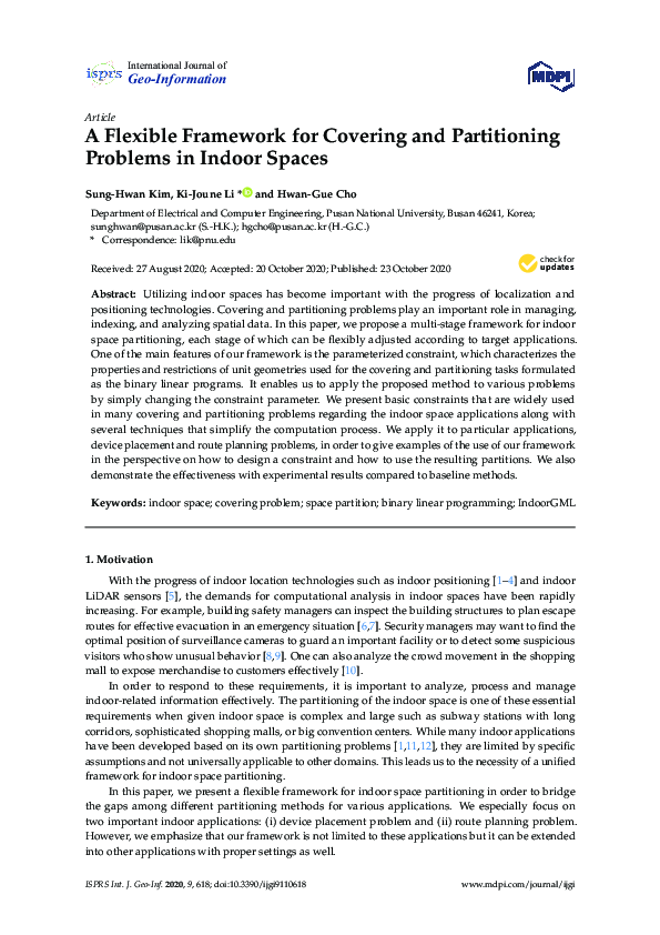 (PDF) A Flexible Framework for Covering and Partitioning Problems in ...