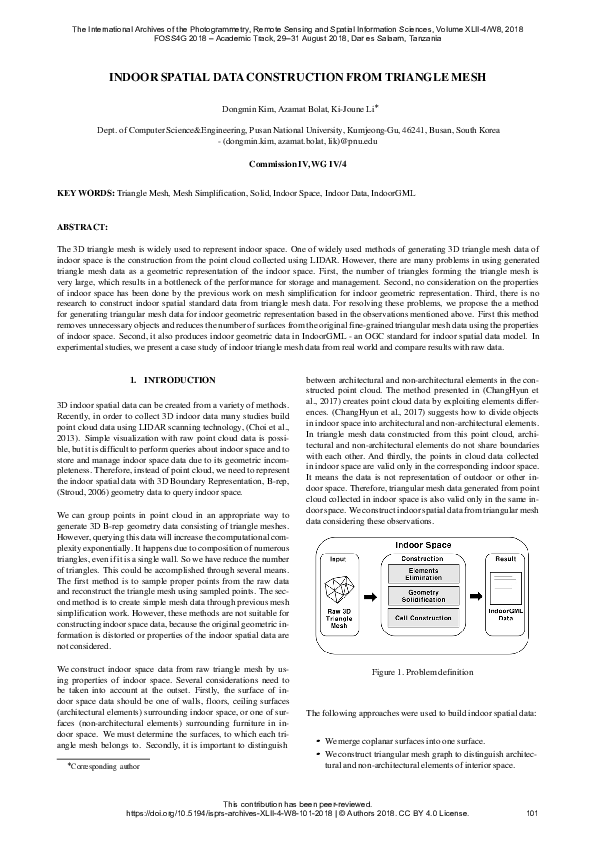 (PDF) Indoor Spatial Data Construction from Triangle Mesh