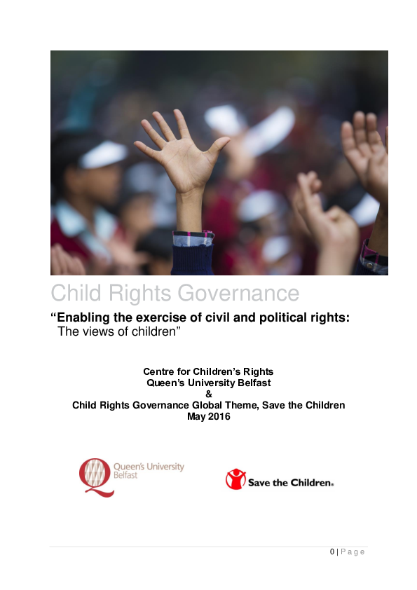 (PDF) Enabling the exercise of civil and political rights