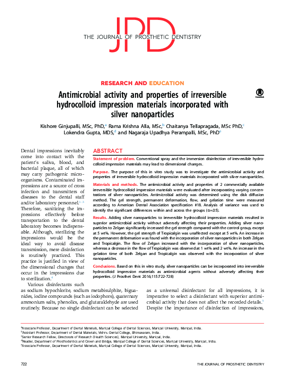 (PDF) Antimicrobial activity and properties of irreversible
