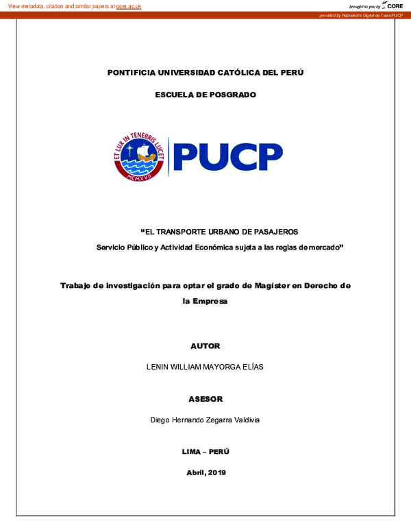 (PDF) El transporte urbano de pasajeros servicio público y actividad ...