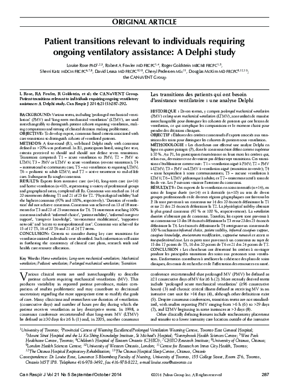 (PDF) Patient transitions relevant to individuals requiring ongoing ...