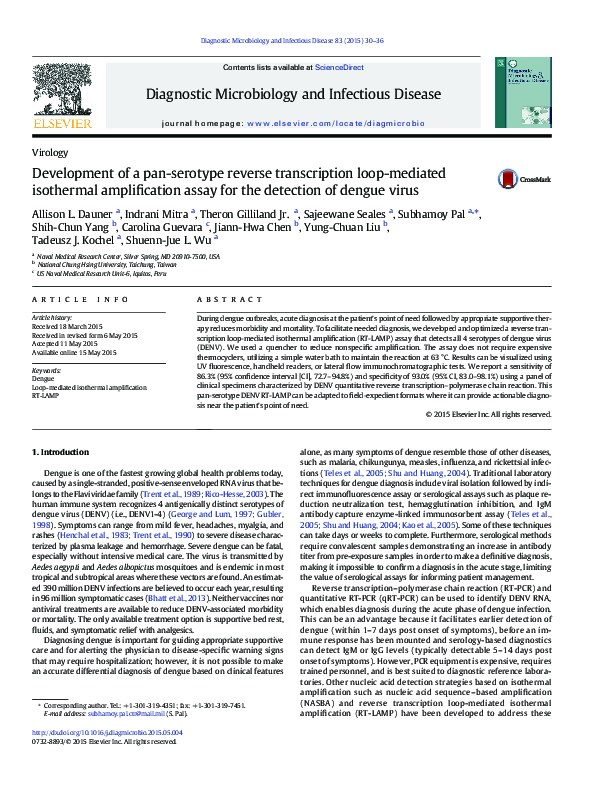 (PDF) Development of a pan-serotype reverse transcription loop-mediated ...