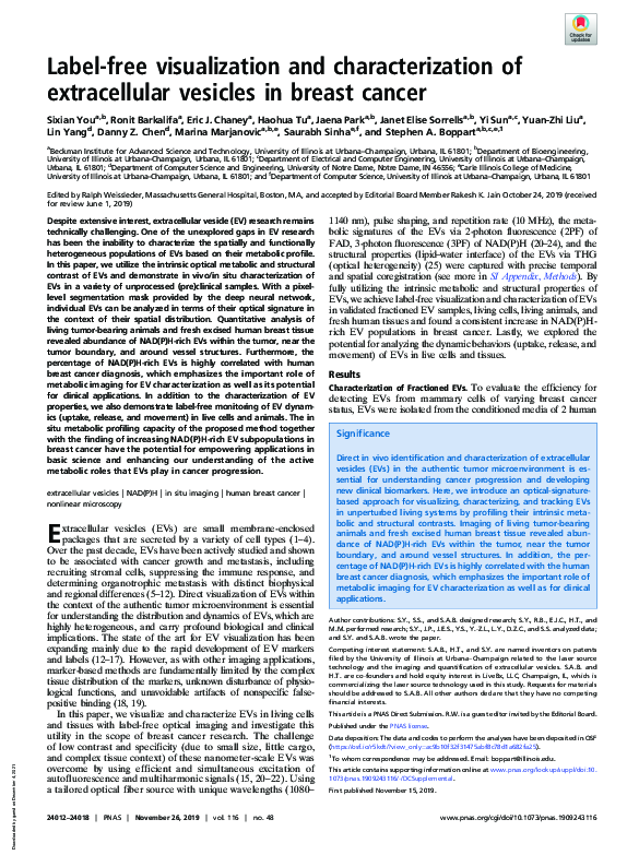(PDF) Label-free visualization and characterization of extracellular ...