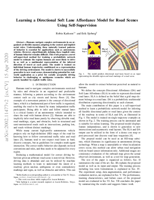 (PDF) Learning a Directional Soft Lane Affordance Model for Road Scenes ...