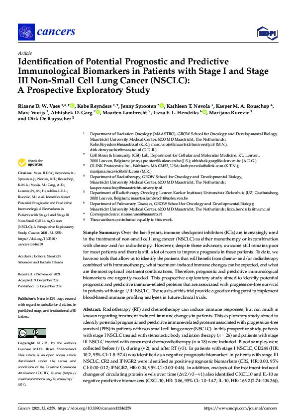 (PDF) Identification of Potential Prognostic and Predictive ...