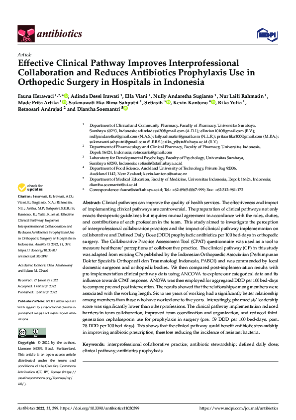 (PDF) Effective Clinical Pathway Improves Interprofessional ...