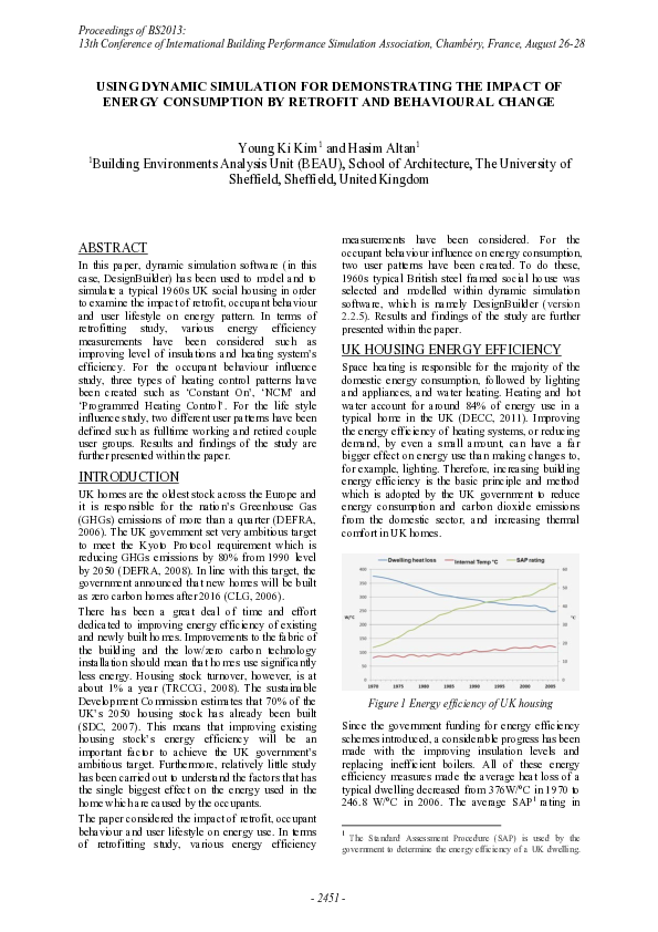 (PDF) Using Dynamic Simulation For Demonstrating The Impact Of Energy ...