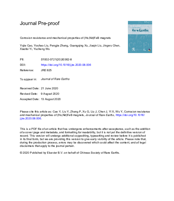 (PDF) Corrosion resistance and mechanical properties of low-alloy ...