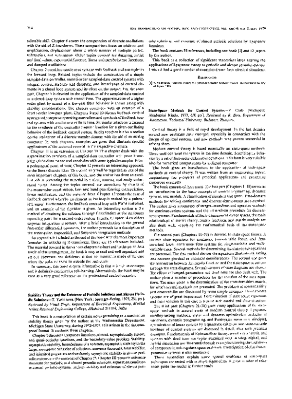 Pdf Stability Theory And The Existence Of Periodic Solutions And