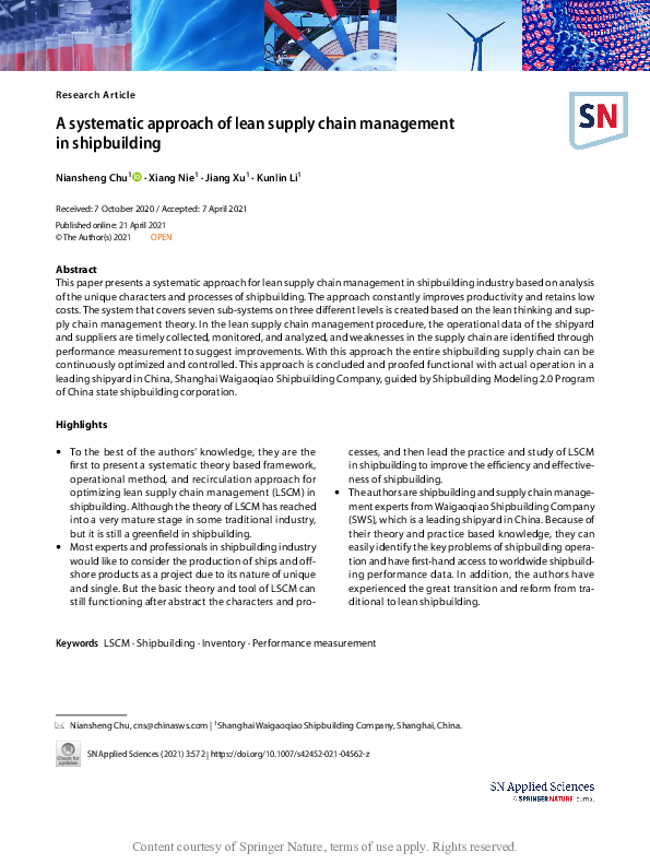 (PDF) Paper 9 :A systematic approach of lean supply chain management in ...