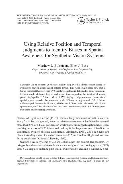 (PDF) Using Relative Position and Temporal Judgments to Identify Biases ...