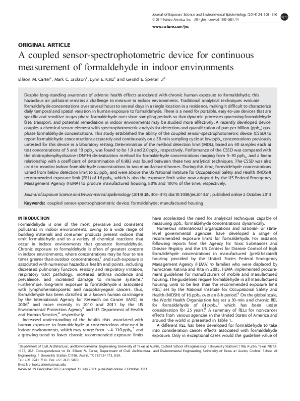 (PDF) A coupled sensor-spectrophotometric device for continuous ...