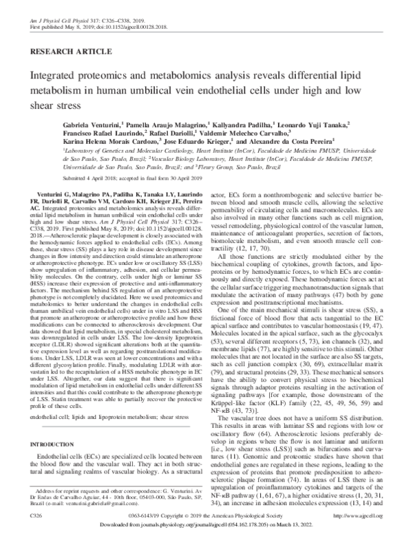 (PDF) Integrated proteomics and metabolomics analysis reveals ...