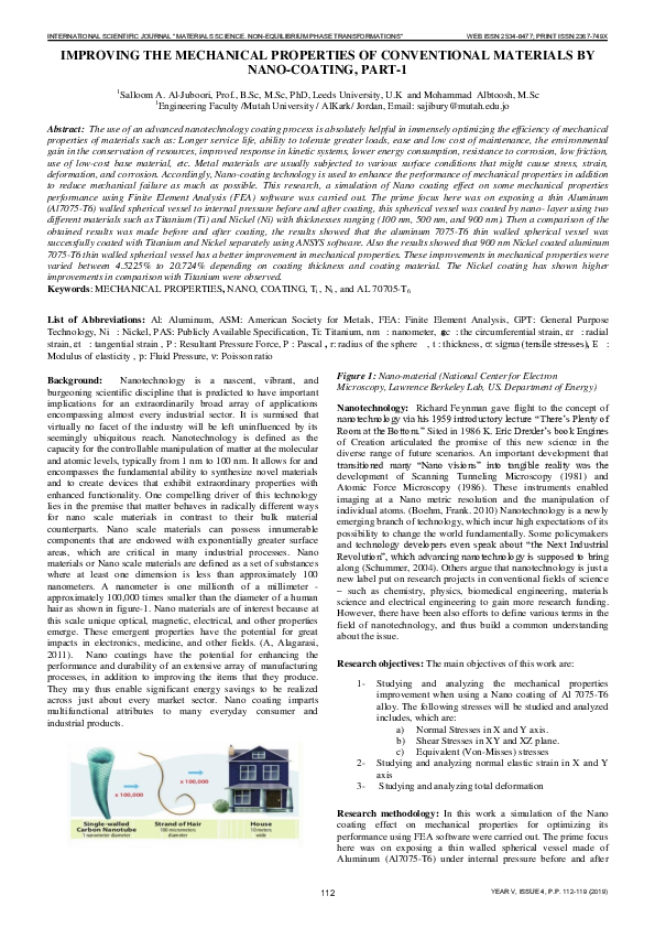 (PDF) Improving the mechanical properties of conventional materials by ...