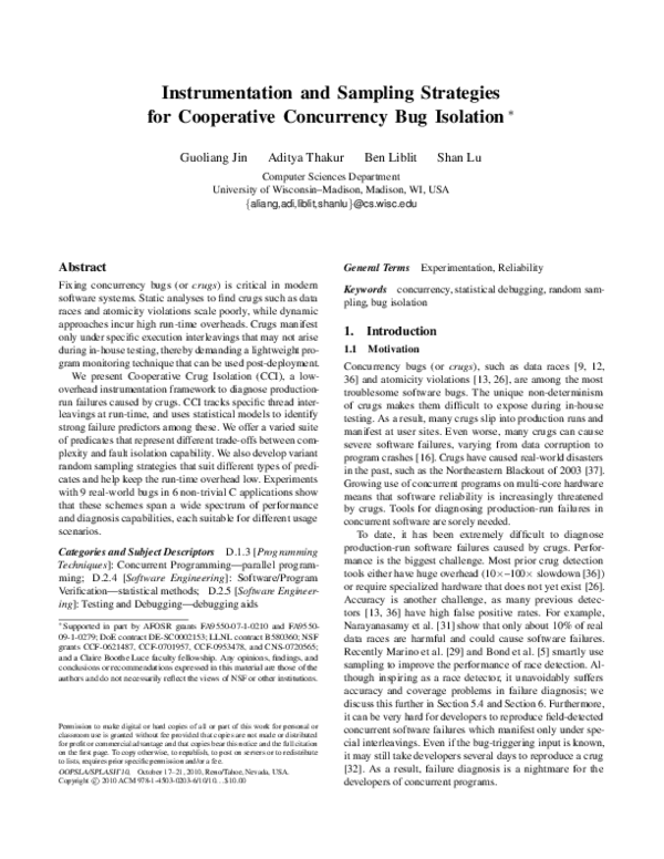 (PDF) Instrumentation and sampling strategies for cooperative ...