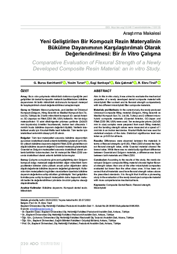 (PDF) Comparative evaluation of flexural strength of a newly developed ...