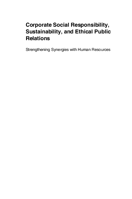 (PDF) Corporate social responsibility, sustainability and the ...