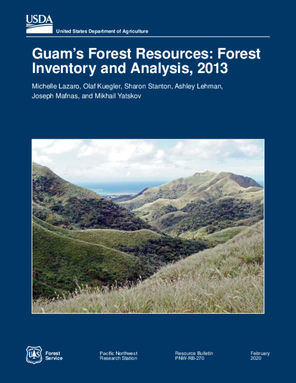 (PDF) Guam’s forest resources: Forest Inventory and Analysis, 2013