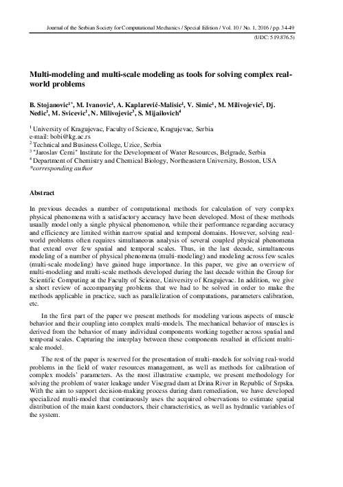 (PDF) Multi-modeling and multi-scale modeling as tools for solving ...