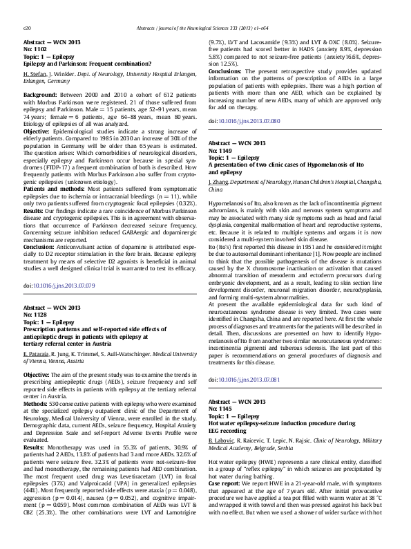 (PDF) Hot water epilepsyseizure induction procedure during EEG