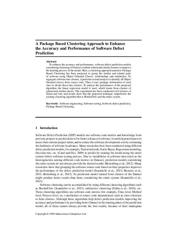 (PDF) A package-based clustering approach to enhance the accuracy and ...