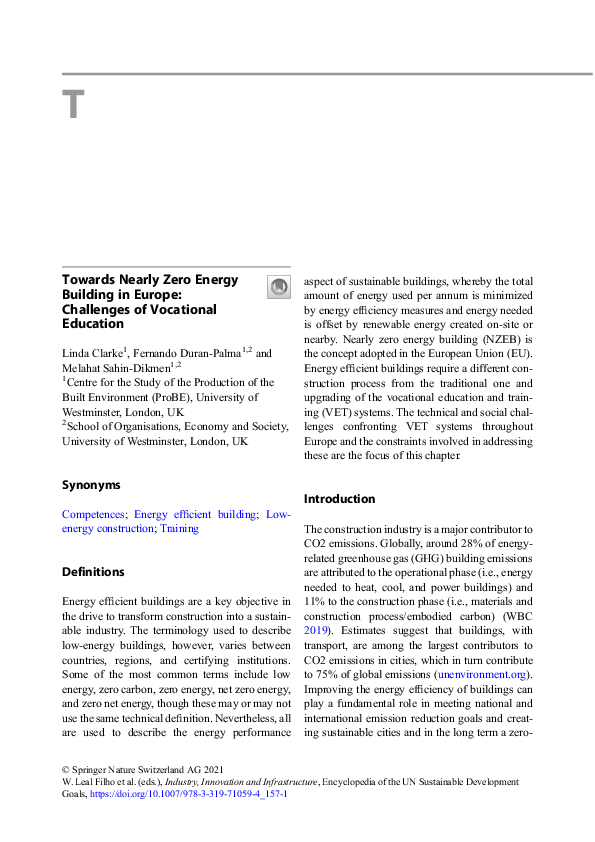 (PDF) Towards Nearly Zero Energy Building in Europe: Challenges of ...