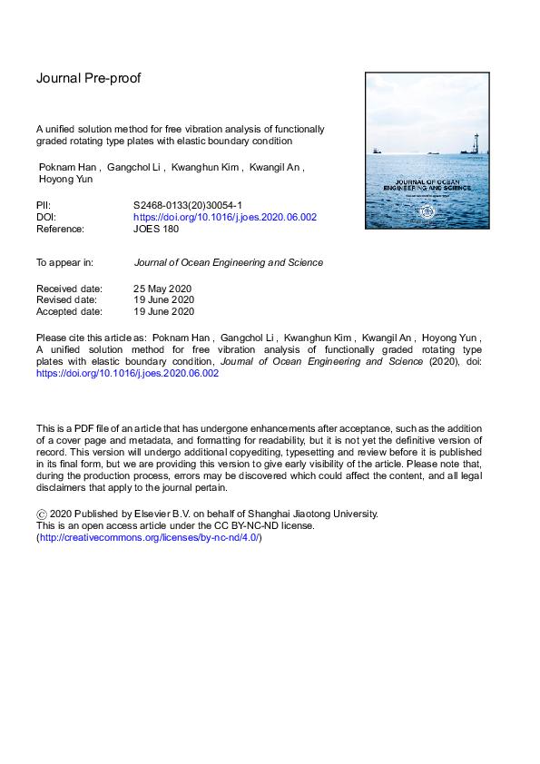 (PDF) A unified solution method for free vibration analysis of ...
