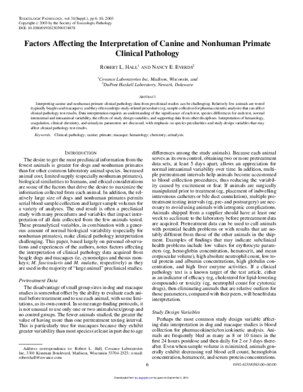 (PDF) Factors Affecting the Interpretation of Canine and Nonhuman ...