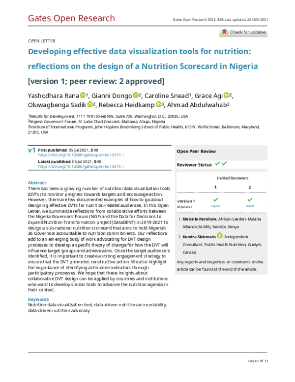 (PDF) Developing effective data visualization tools for nutrition ...