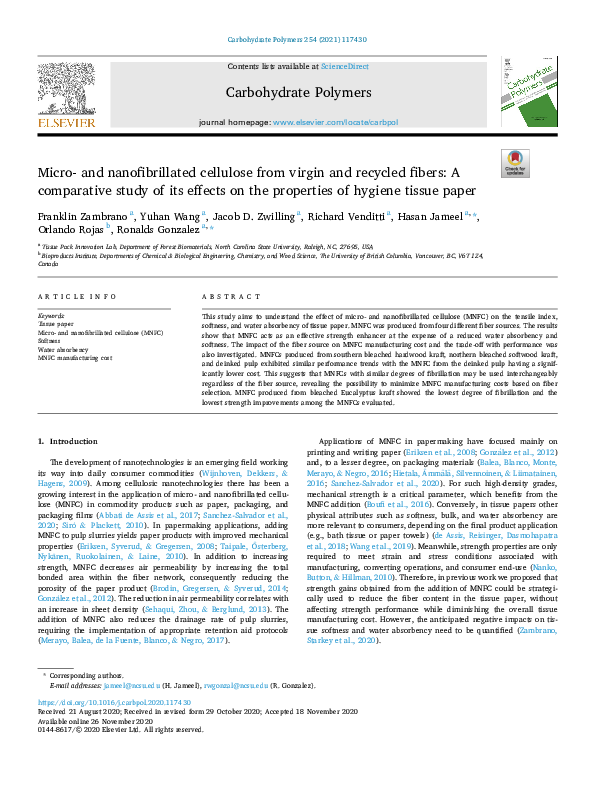 (PDF) Micro- and nanofibrillated cellulose from virgin and recycled ...