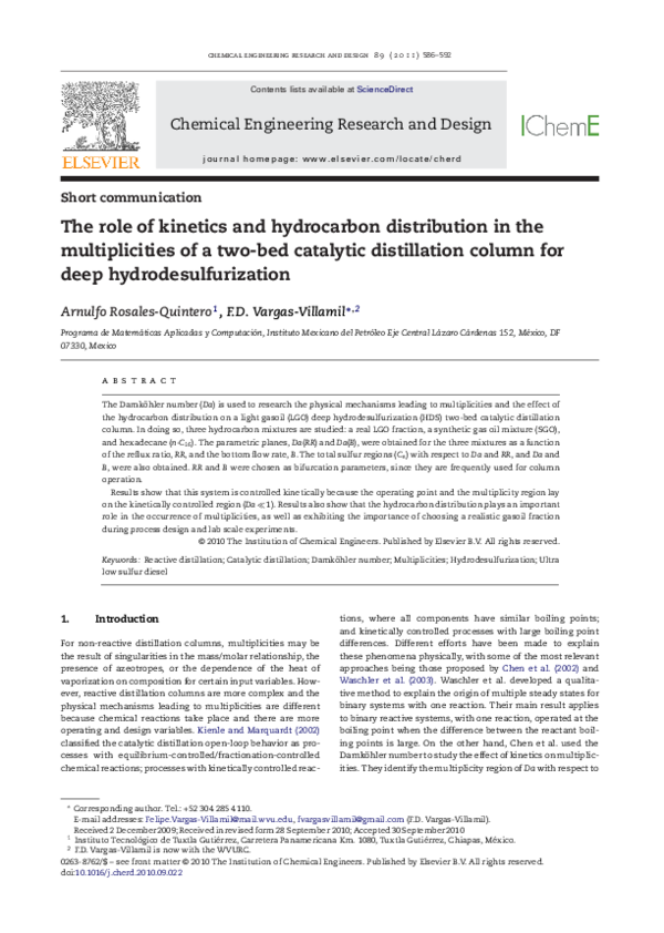 (PDF) The role of kinetics and hydrocarbon distribution in the ...