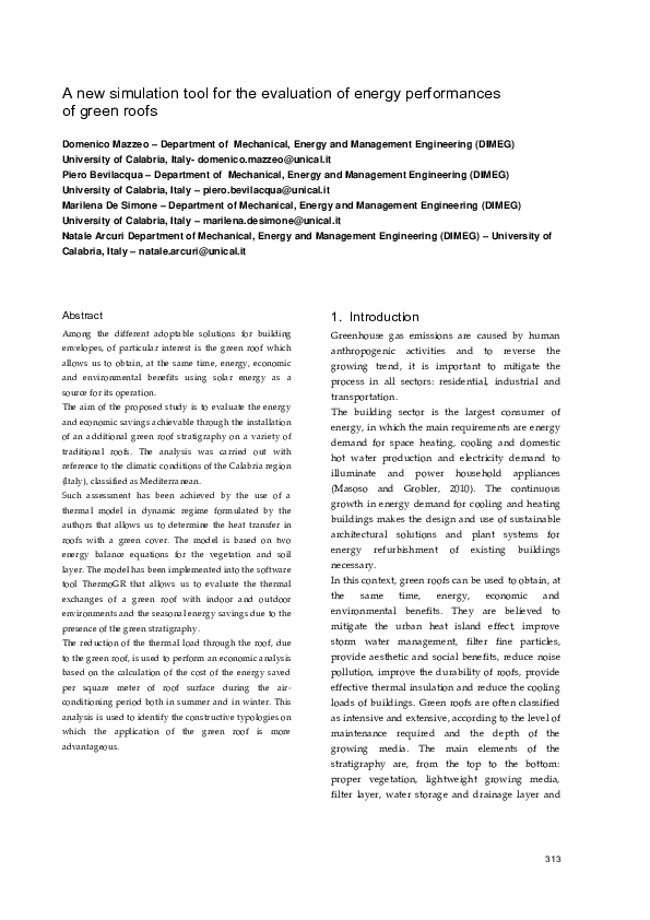 (PDF) A new simulation tool for the evaluation of energy performances ...