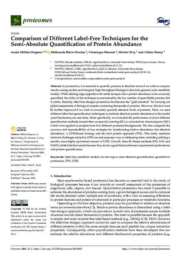(PDF) Comparison of Different Label-free Techniques for the Semi ...