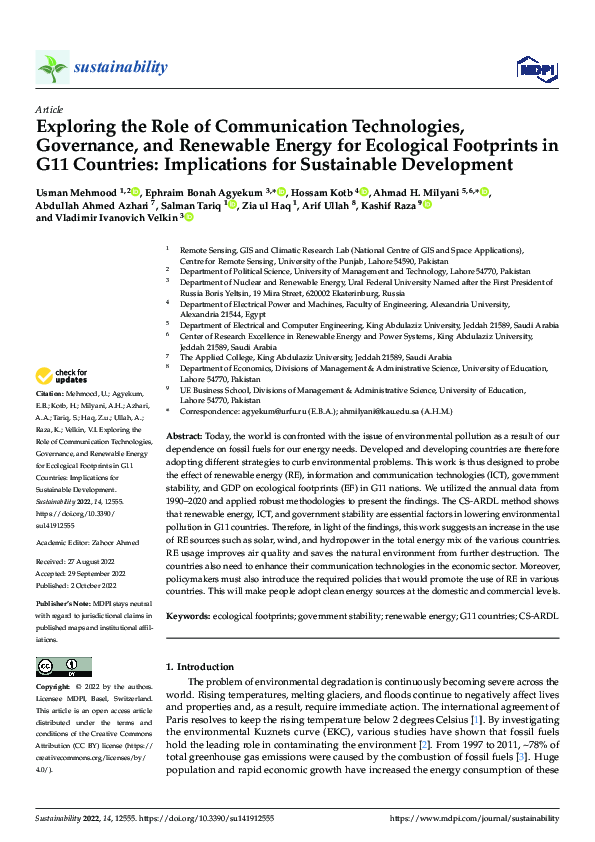 (PDF) Exploring the Role of Communication Technologies, Governance, and ...