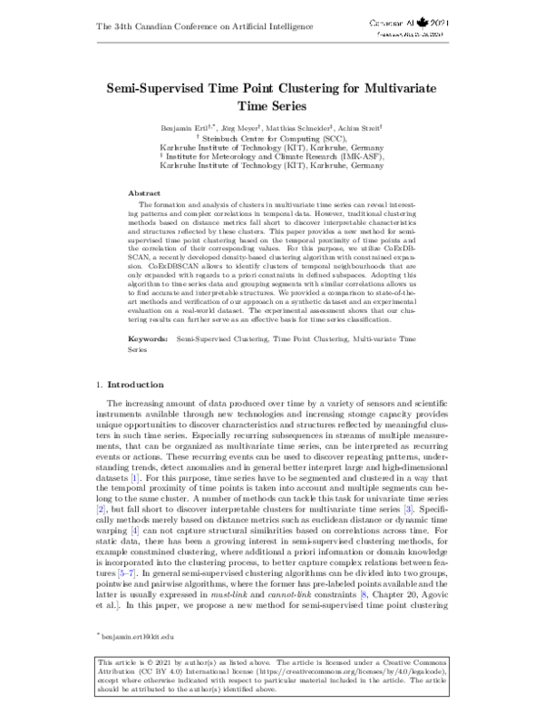 (PDF) Semi-Supervised Time Point Clustering for Multivariate Time Series
