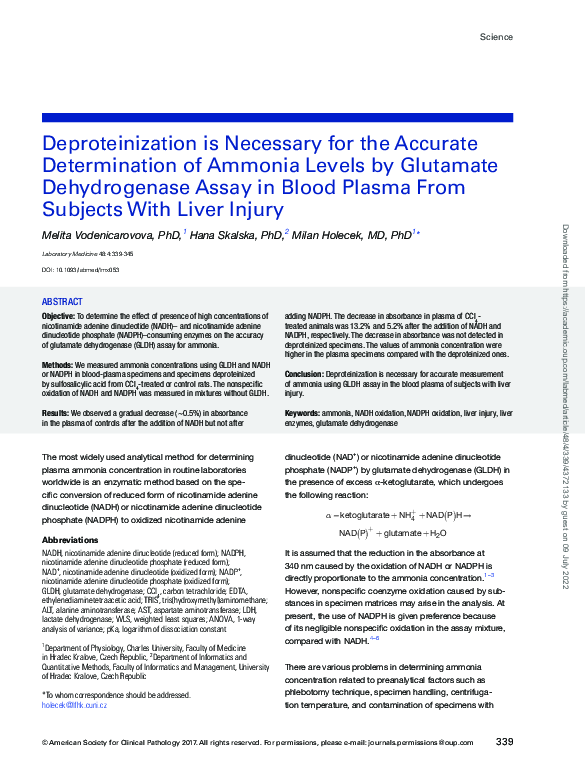 (PDF) Deproteinization is Necessary for the Accurate Determination of ...