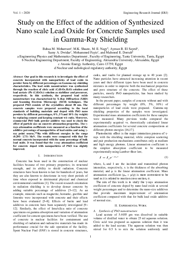 (PDF) Study on the Effect of the addition of Synthesized Nano scale ...