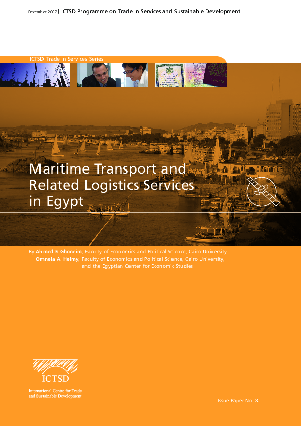 (PDF) Maritime Transport and Related Logistics Services in Egypt