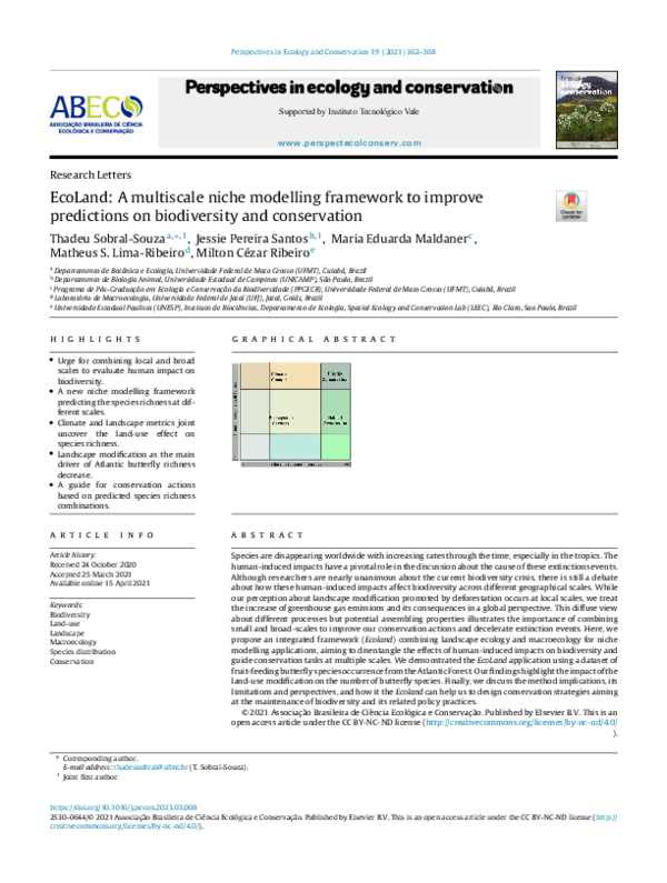 (PDF) EcoLand: A multiscale niche modelling framework to improve ...