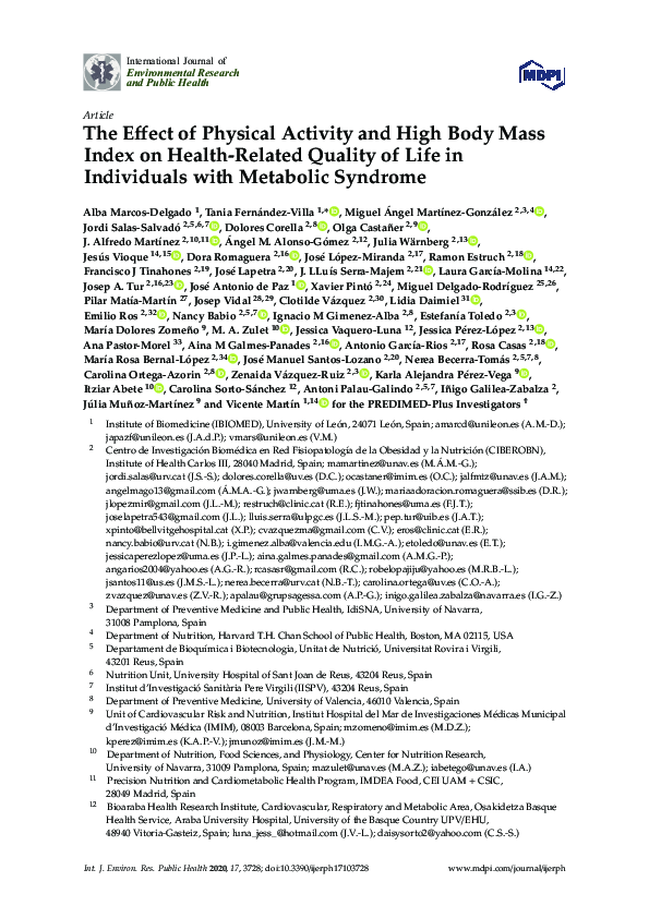 (PDF) The Effect of Physical Activity and High Body Mass Index on ...