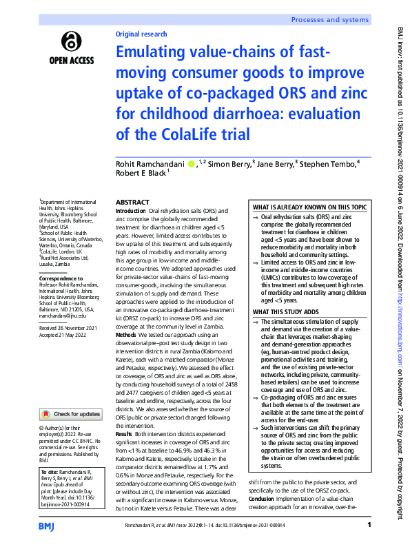(PDF) Emulating value-chains of fast-moving consumer goods to improve ...