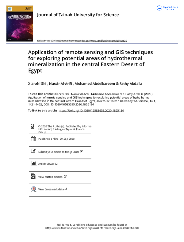 (PDF) Application of Remote Sensing and GIS Techniques in Landslide ...