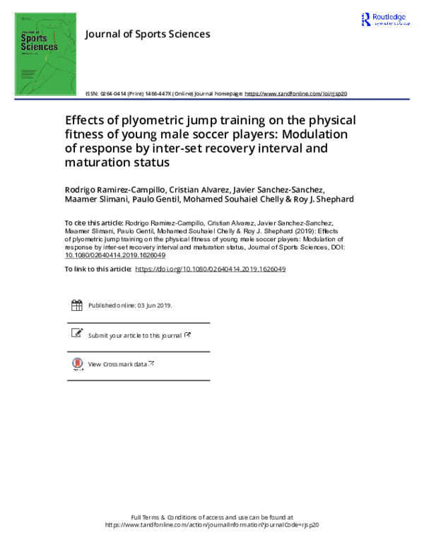 (PDF) Effects of plyometric jump training on the physical fitness of ...
