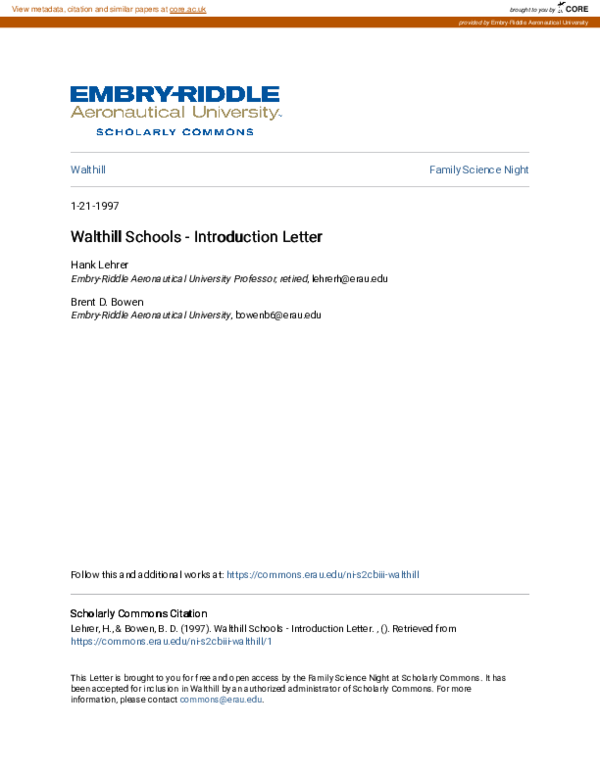 (PDF) Walthill Schools Introduction Letter Hank Lehrer Academia.edu