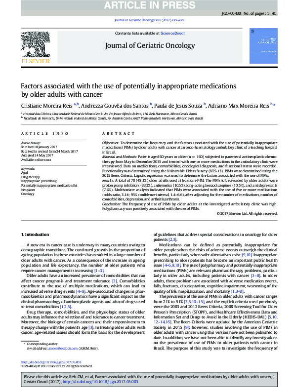(PDF) Factors associated with the use of potentially inappropriate ...