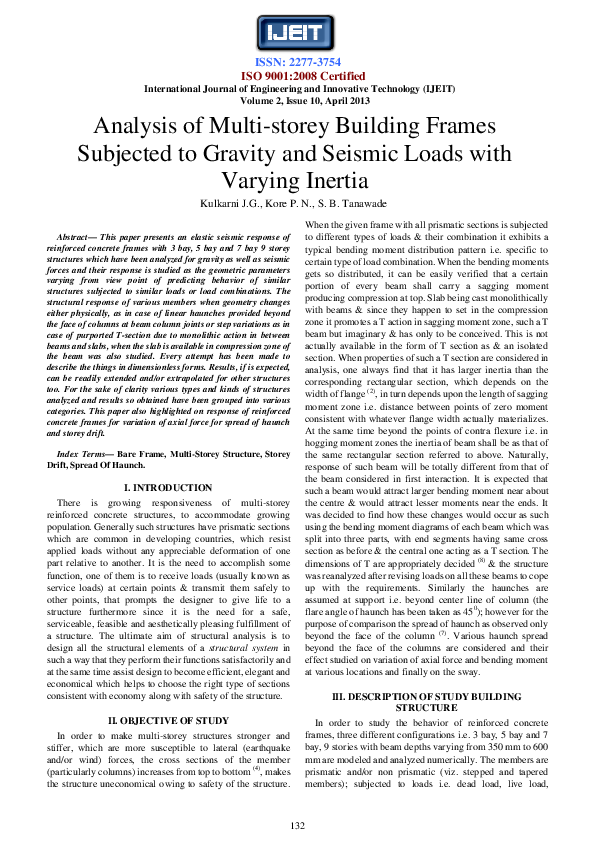 (PDF) Analysis of Multi-storey Building Frames Subjected to Gravity and ...