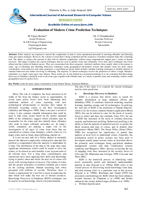 pdf-evaluation-of-modern-crime-prediction-techniques
